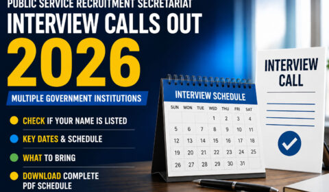 PSRS interview calls 2026 Tanzania government jobs