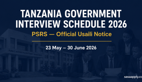 Tanzania Government Interview Schedule 2026 — PSRS Usaili Candidates List May June 2026