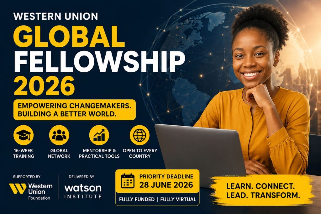 Western Union Global Fellowship 2026 — Apply Now for This Fully Funded Virtual Programme