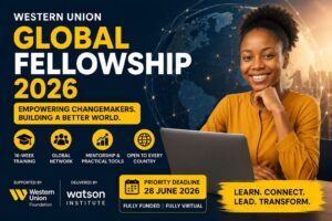 Western Union Global Fellowship 2026 β Apply Now for This Fully Funded Virtual Programme